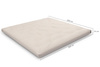 Matratze Futon 200x200 - Pascall Slim Natural Ecru