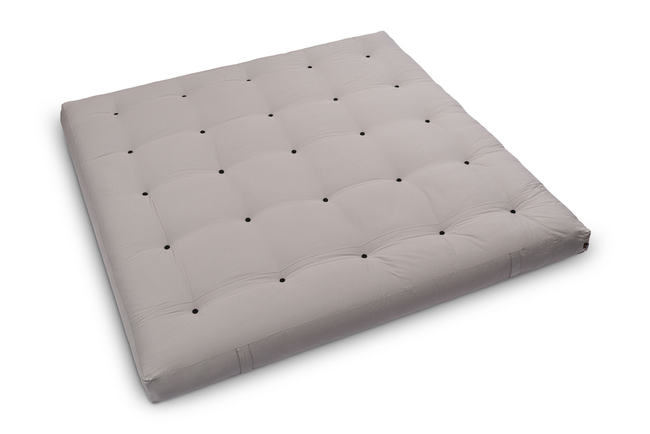 Matratze Futon 200x200 mit Latex - Pascall Medium Latex Grau