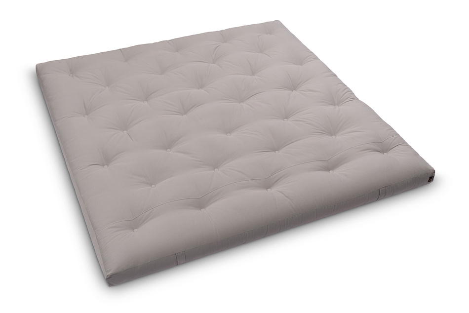 Matratze Futon 200x200 mit Latex - Pascall Slim Duo Latex Grau