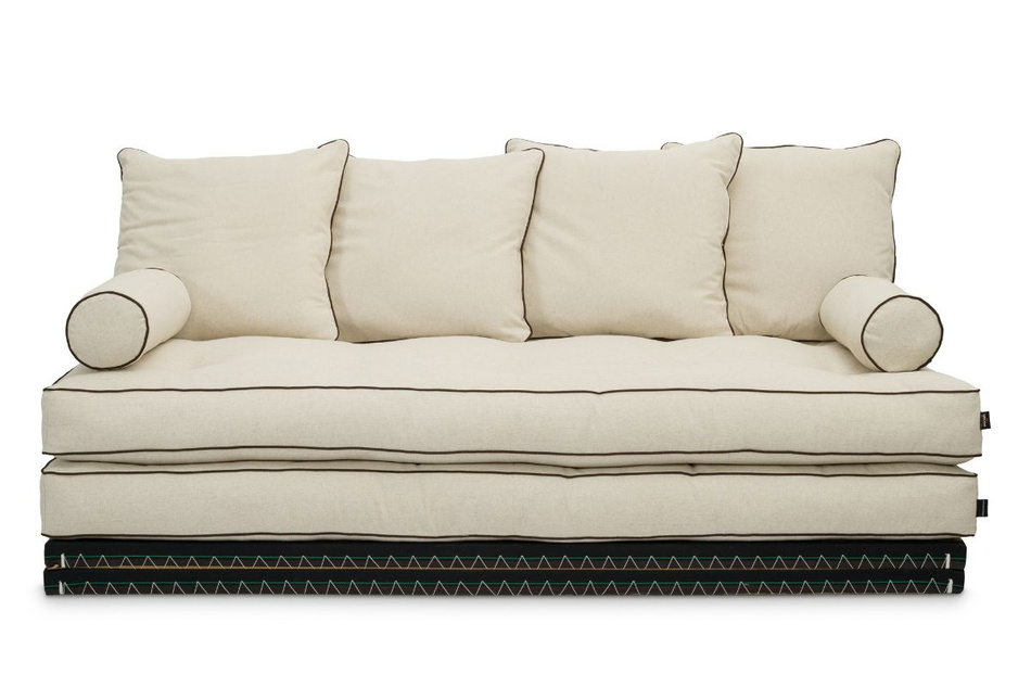 Ecksofa Tatami Medium Coco Kedro 80x200 - Pascall Futon Leinen