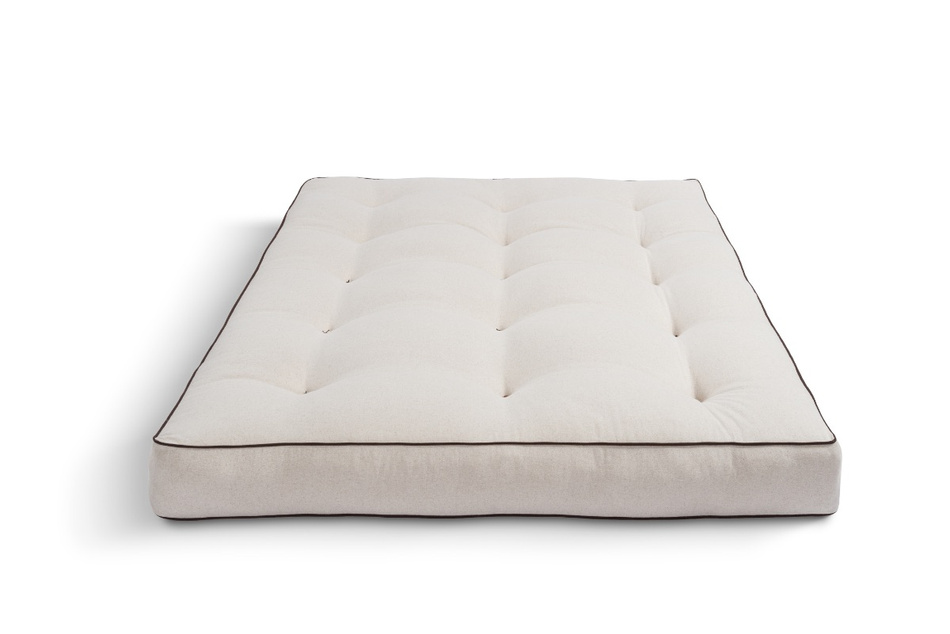 Matratze Futon 120x200 mit Wolle, Latex und Kokos - Pascall Comfort Wool Hard Kedro Leinen