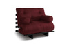 Schlafsofa 90x200 - Slim Comfort Black - Pascall Futon Bordeaux