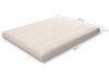 Matratze Futon 160x200 mit Kokos - Pascall Medium Coco Ecru