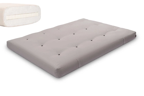 Grau \ Baumwollvlies + 3 cm Latexschicht \ 140x200 cm