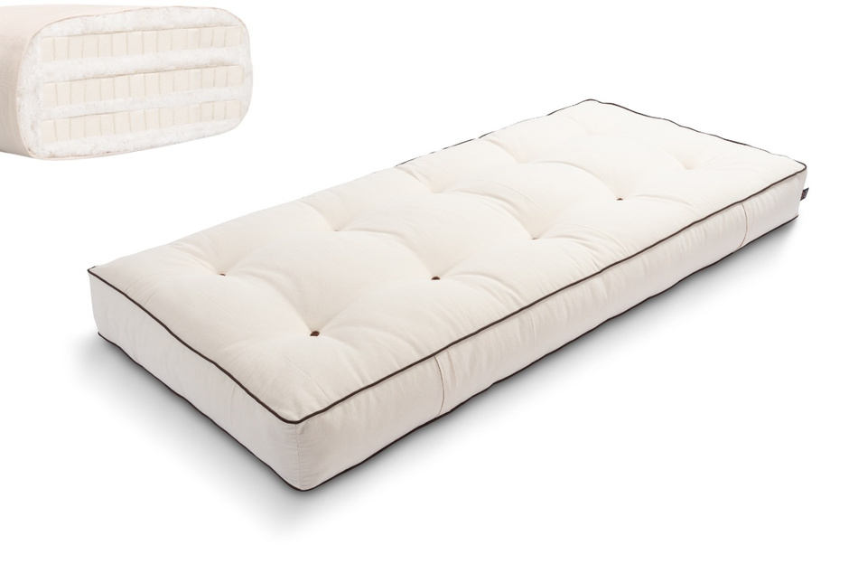 Matratze Futon 90x200 mit Latex - Pascall Comfort Trio Latex Kedro Ecru