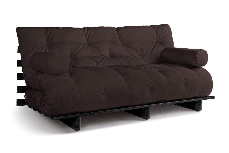 Schlafsofa 180x200 - Slim Comfort Black - Pascall Futon Braun