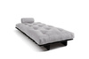 Schlafsofa 90x200 - Slim Basic Black - Pascall Futon Tauben-Glow