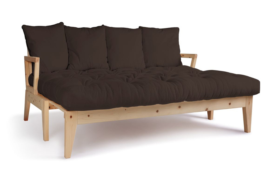 Schlafsofa 200 cm - Sakura - Pascall Futon Braun