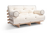 Schlafsofa 120x200 - Slim Comfort Kedro Classic - Pascall Futon Ecru