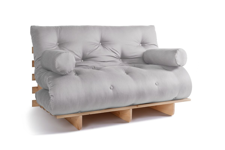 Schlafsofa 140x200 - Slim Comfort Classic - Pascall Futon Tauben-Glow