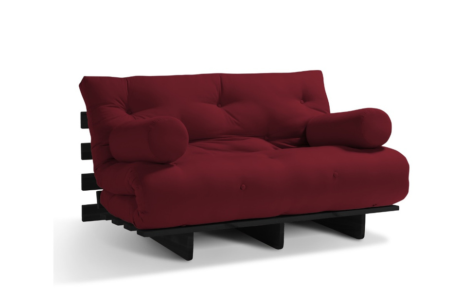Schlafsofa 180x200 - Slim Basic Black - Pascall Futon Bordeaux