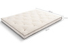 Matratze Futon 160x200 - Pascall Slim Natural Kedro Ecru
