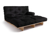 Schlafsofa 140x200 - Slim Basic Classic - Pascall Futon Schwarz