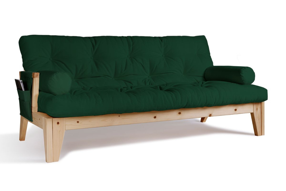 Schlafsofa 200 cm - Sakura - Pascall Futon Flaschengrün