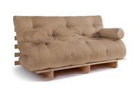 Schlafsofa 160x200 - Slim Exclusive Classic - Pascall Futon Beige