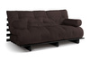 Schlafsofa 180x200 - Slim Comfort Black - Pascall Futon Braun