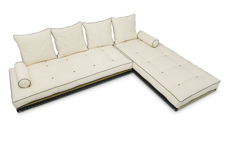 Ecksofa Tatami Medium Coco Kedro 80x200 - Pascall Futon Ecru