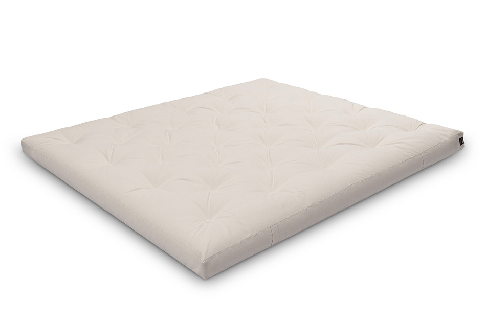 Matratze Futon 180x200 - Pascall Slim Natural Ecru