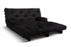 Schlafsofa 180x200 - Slim Comfort Black - Pascall Futon Schwarz