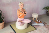 Meditationskissen Zafu - 25x50cm - Pascall Tauben-Glow