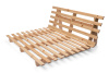 Ausziehbares Gartensofa 180x200 – Freedom Classic – Pascall Futon Marron