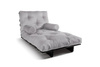 Schlafsofa 90x200 - Slim Basic Black - Pascall Futon Tauben-Glow