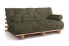 Schlafsofa 180x200 - Slim Comfort Classic - Pascall Futon Khaki