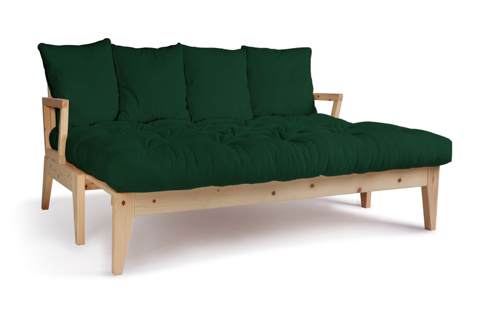 Schlafsofa 200 cm - Sakura - Pascall Futon Flaschengrün