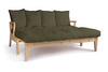 Schlafsofa 200 cm - Sakura - Pascall Futon Khaki