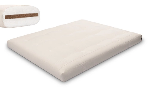 Ecru \ Baumwollvlies + 3 cm Kokosschicht \ 160x200 cm