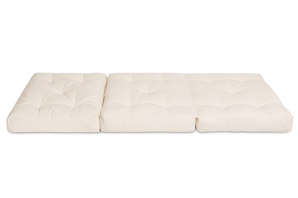 Klappmatratze Futon 90x200 mit Latex - Flex Latex - Pascall Ecru
