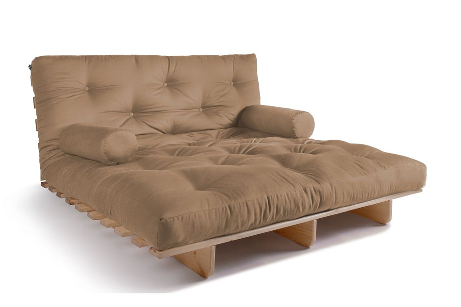 Schlafsofa 140x200 - Slim Comfort Classic - Pascall Futon Beige