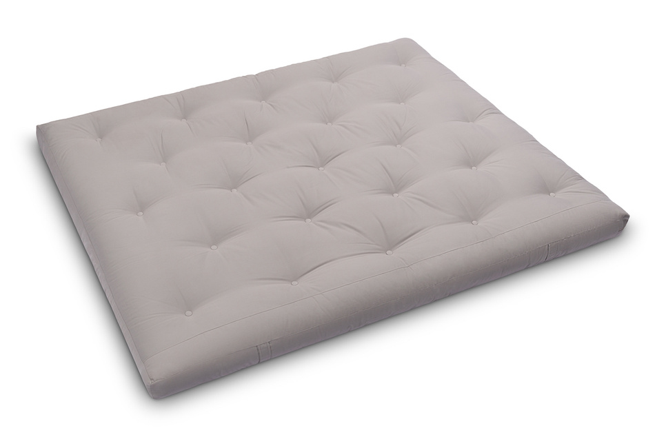 Matratze Futon 160x200 - Pascall Slim Natural Grau