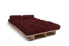 Schlafsofa 120x200 - Slim Comfort Classic - Pascall Futon Bordeaux