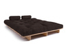 Schlafsofa 160x200 - Slim Comfort Classic - Pascall Futon Braun