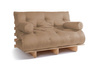 Schlafsofa 140x200 - Slim Comfort Classic - Pascall Futon Beige