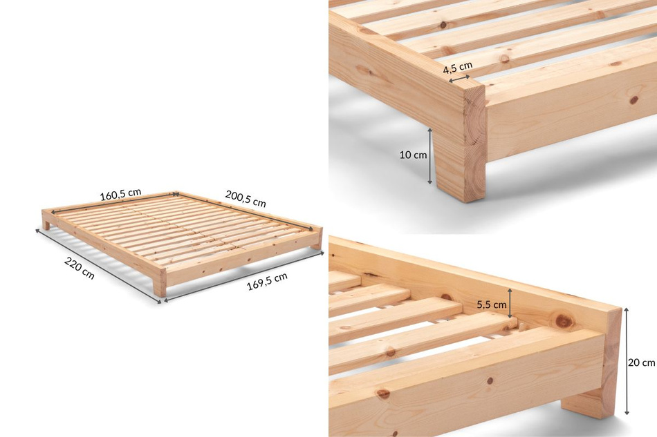 Bett Futon 160x200 - Pascall Aisha Basic Natura