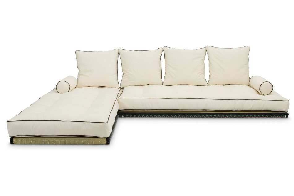 Ecksofa Tatami Medium Latex Kedro 100x200 - Pascall Futon Ecru