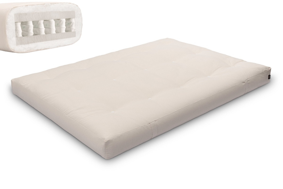 Matratze Futon 140x200 - Pascall Hybrid Pocket H3 Ecru