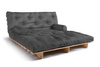 Schlafsofa 180x200 - Slim Exclusive Classic - Pascall Futon Grau