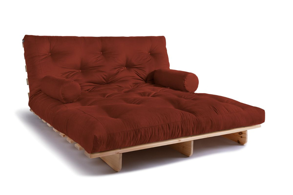 Schlafsofa 160x200 - Slim Exclusive Classic - Pascall Futon Ziegelstein