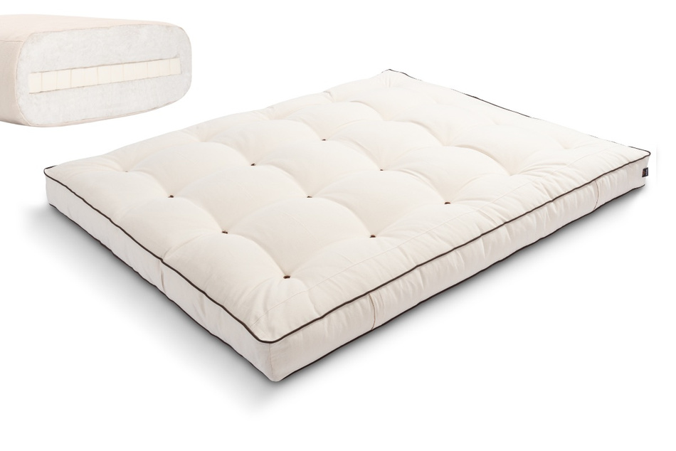 Matratze Futon 180x200 mit Latex - Pascall Medium Latex Kedro Ecru
