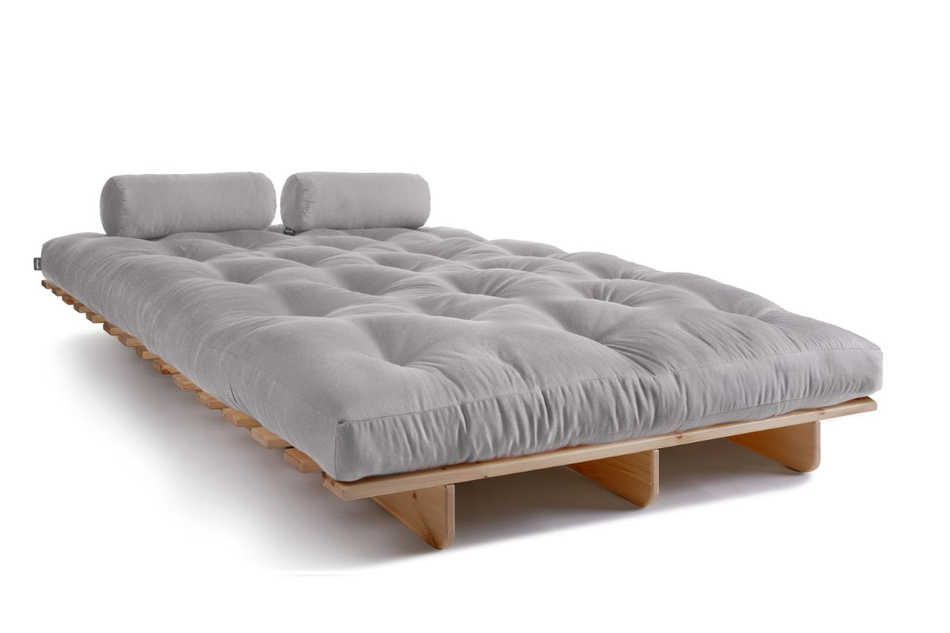 Schlafsofa 140x200 - Slim Comfort Classic - Pascall Futon Tauben-Glow