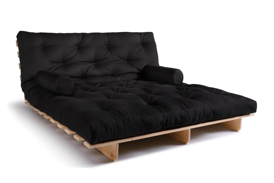 Schlafsofa 180x200 - Slim Comfort Classic - Pascall Futon Schwarz