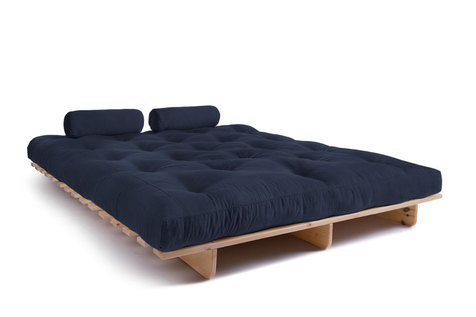 Schlafsofa 160x200 - Slim Comfort Classic - Pascall Futon Marineblau