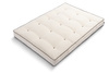 Matratze Futon 120x200 mit Wolle, Latex und Kokos - Pascall Comfort Wool Hard Kedro Ecru