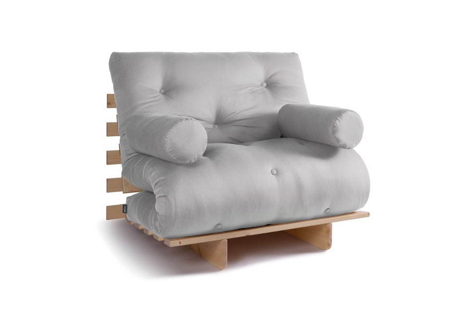 Schlafsofa 90x200 - Slim Comfort Classic - Pascall Futon Tauben-Glow