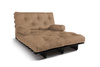 Schlafsofa 120x200 - Slim Basic Black - Pascall Futon Beige