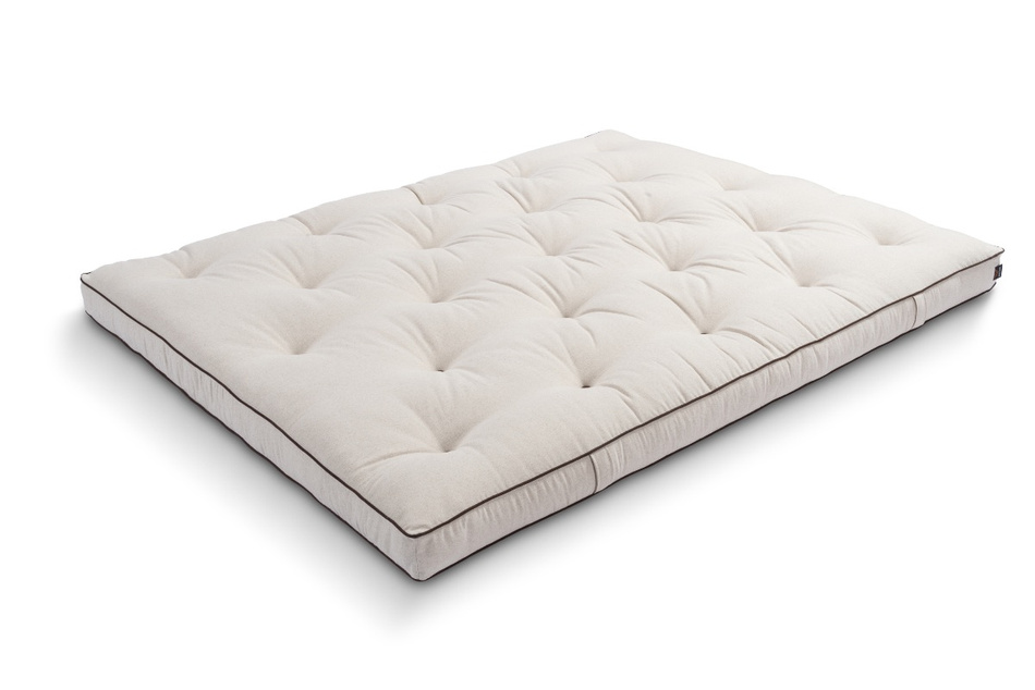 Matratze Futon 200x200 - Pascall Slim Natural Kedro Leinen