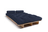 Schlafsofa 120x200 - Slim Basic Classic - Pascall Futon Marineblau